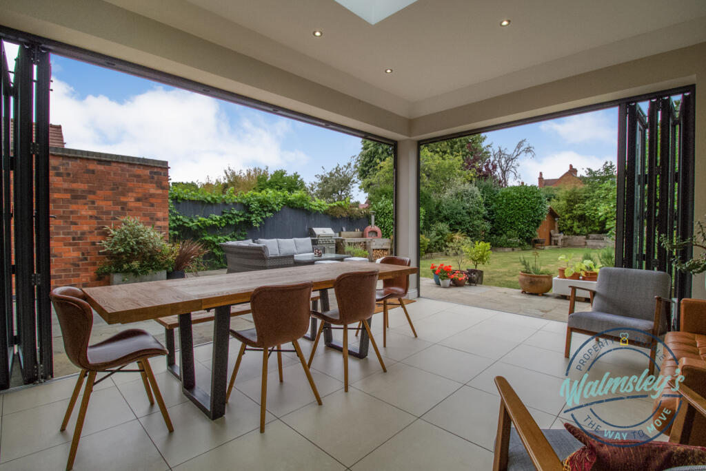 Pair of bi folding doors