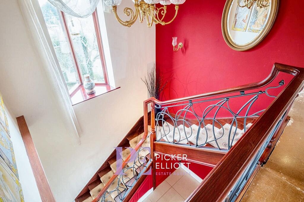 Stairs to landing