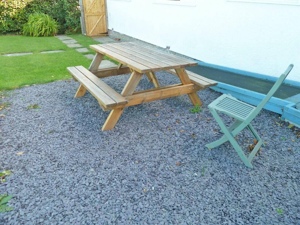 Slate patio
