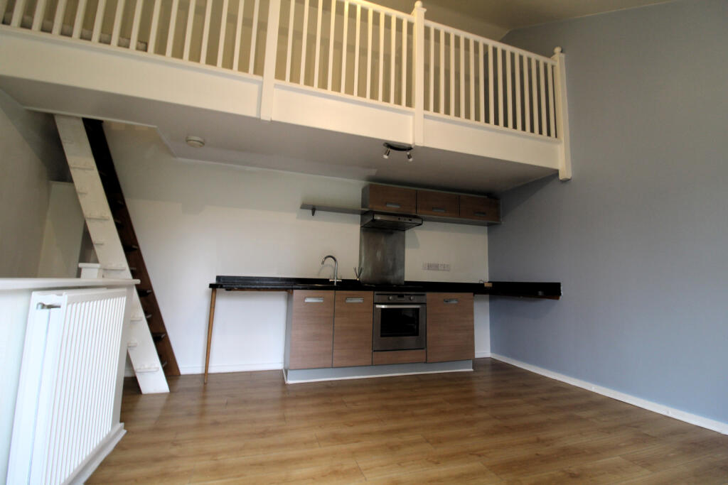 living/kitchen and mezanine