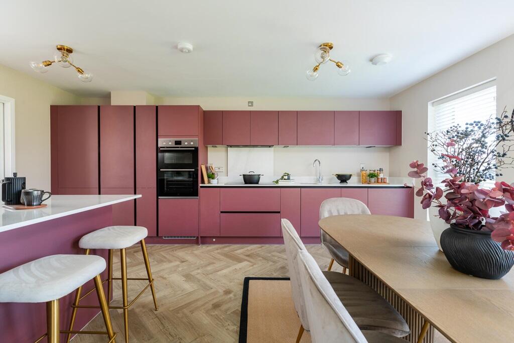 The spacious kitchen area is ideal for socialising