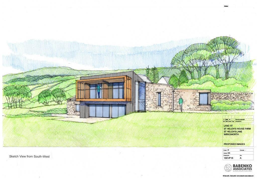Architectural drawing of the barn development