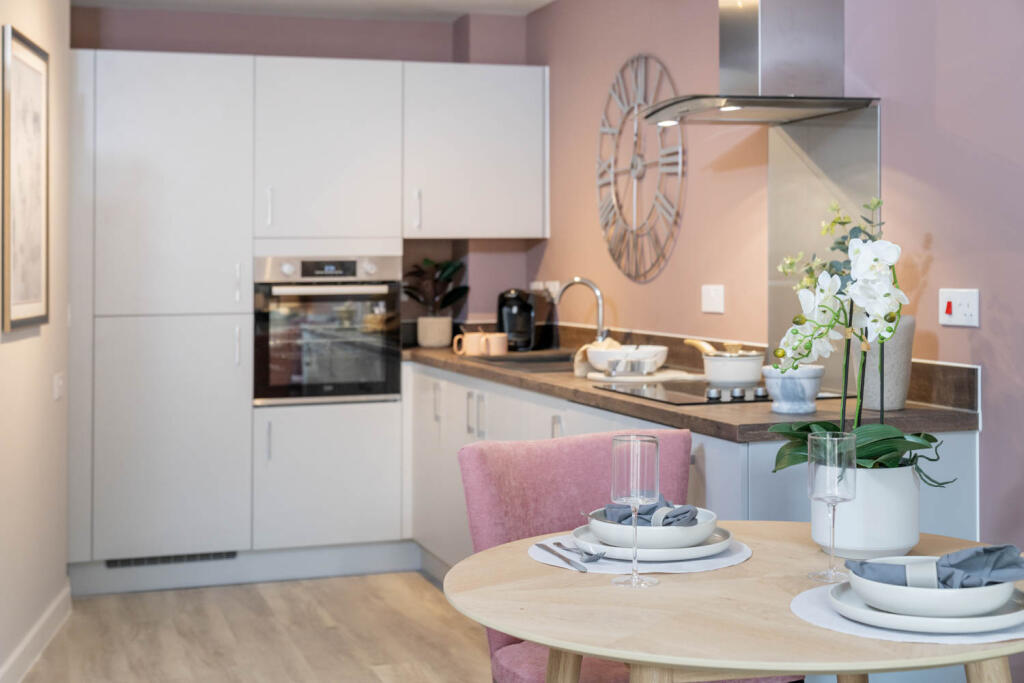 One bedroom kitchen area 