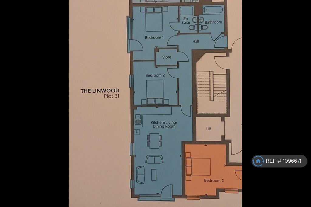 Floor Plan (Blue Area)