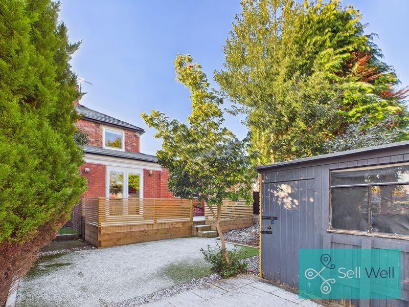 Rear Elevation &amp; Garden with Deta...