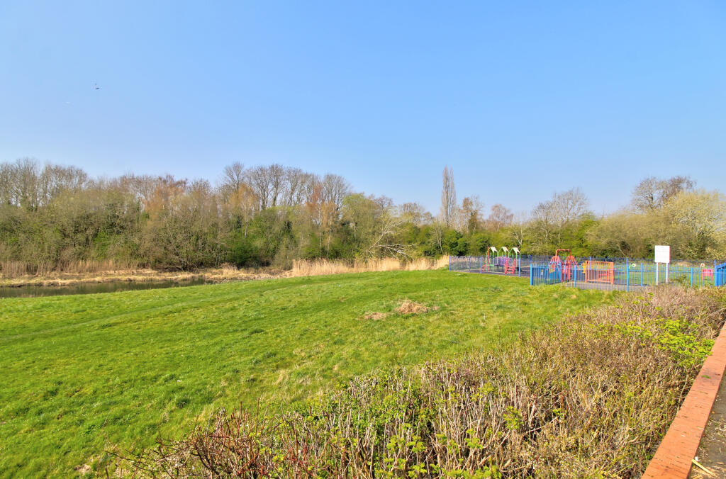 Lake and estate play area