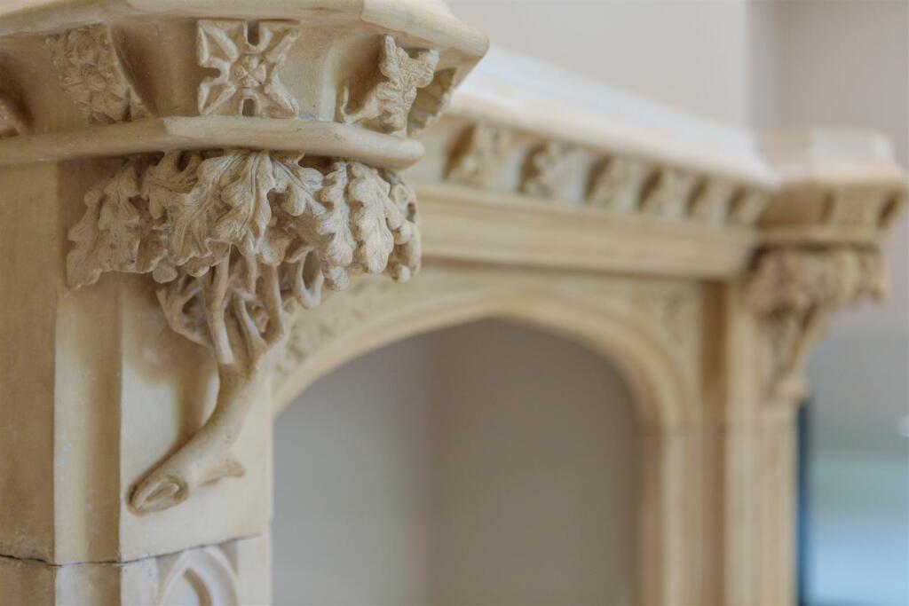 Gothic Revival fireplace detail