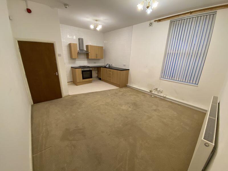 Living room and kitchen