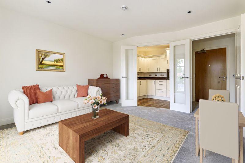 Living/dining room through to kitchen