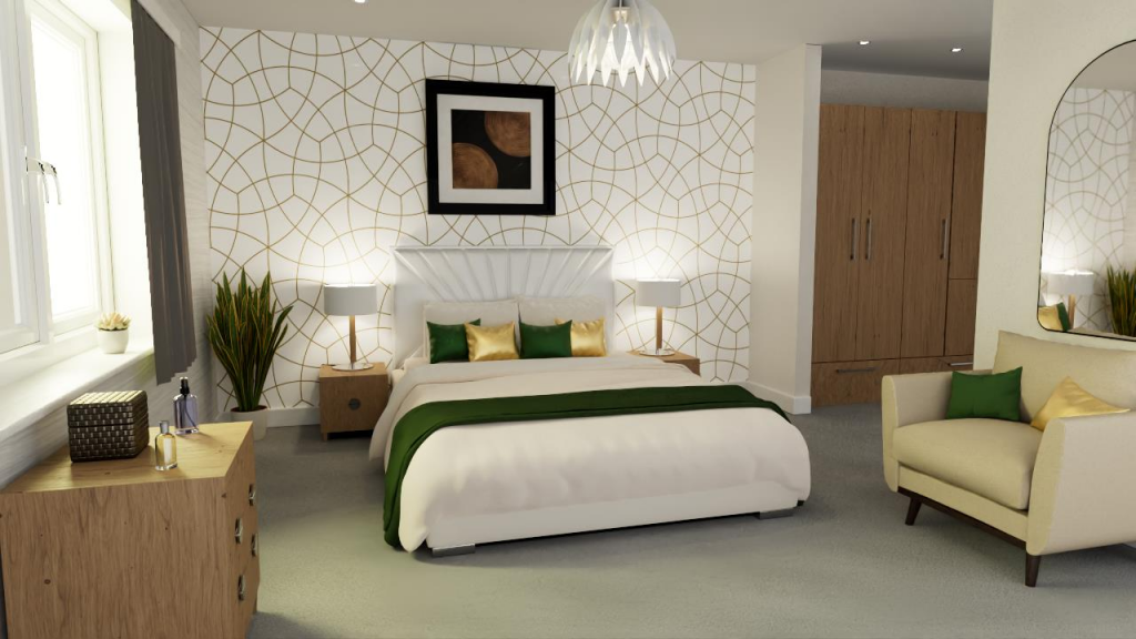 Principal bedroom and dressing room
