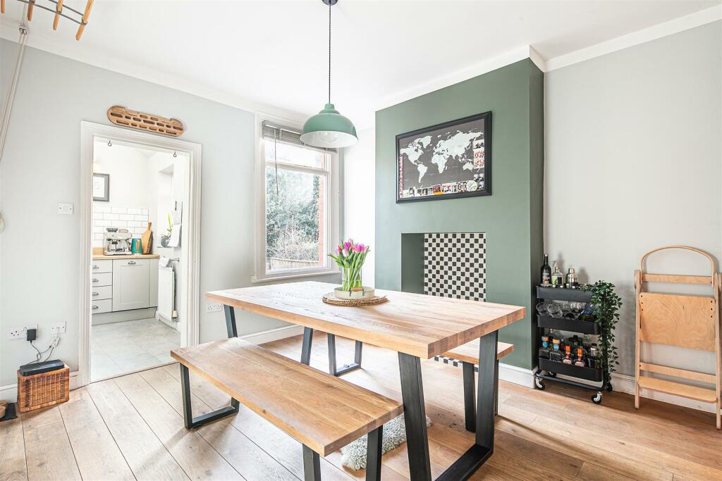 Dining through kitchen