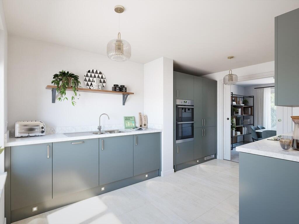 A modern, easy to clean kitchen