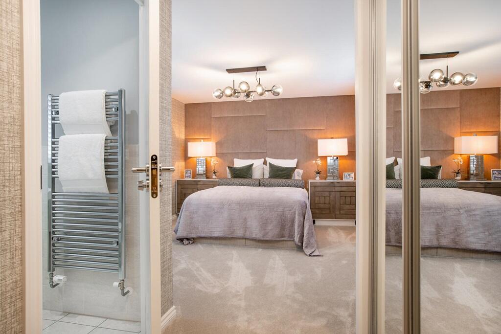 A stunning main bedroom