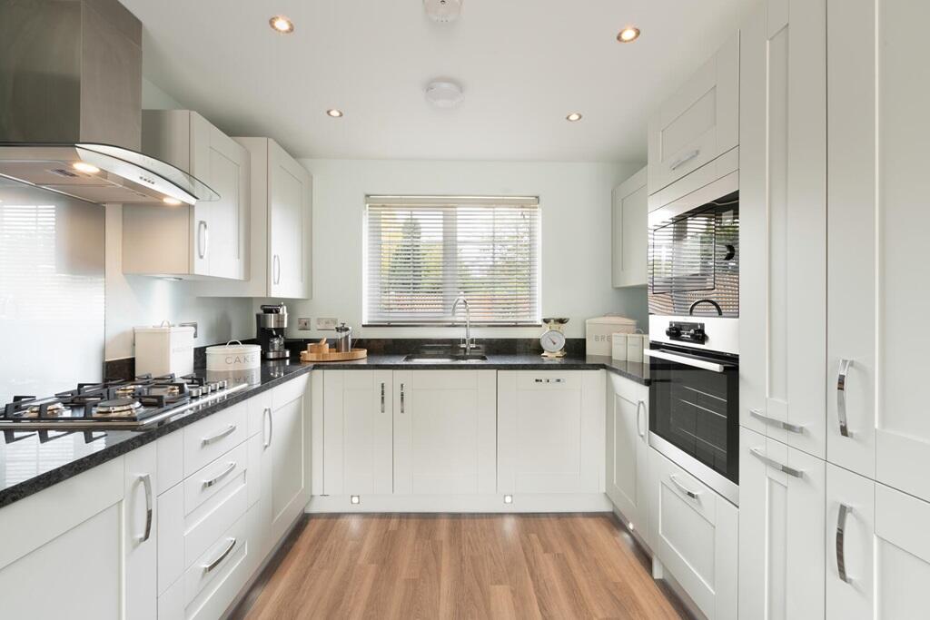 A brand new, modern kitchen is ready to go from the day you move in