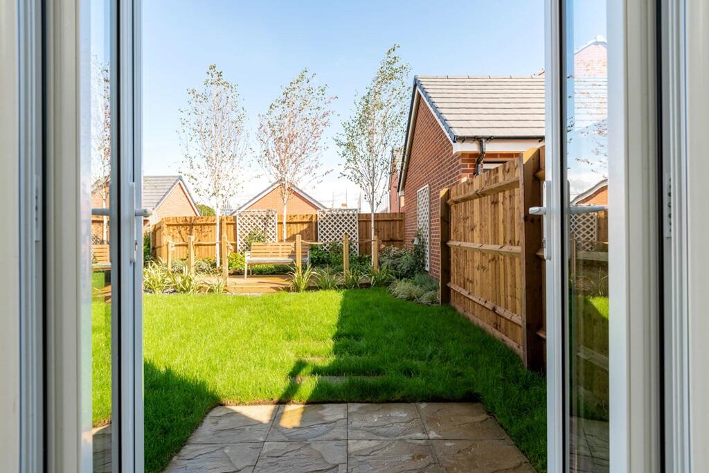 French doors to the rear garden