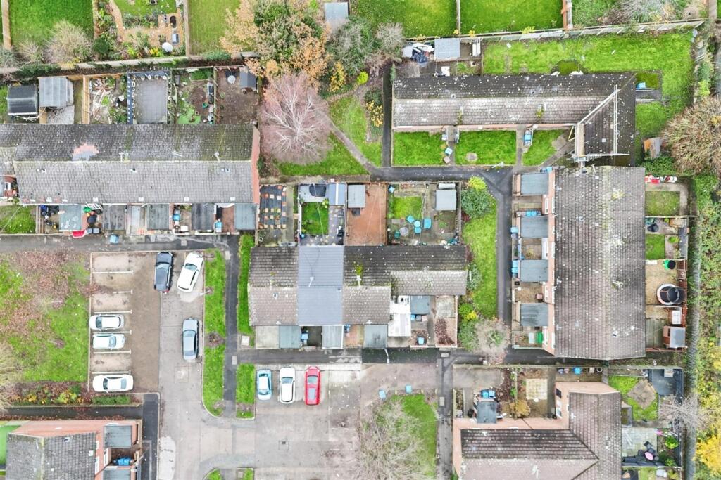 Aerial view of the property