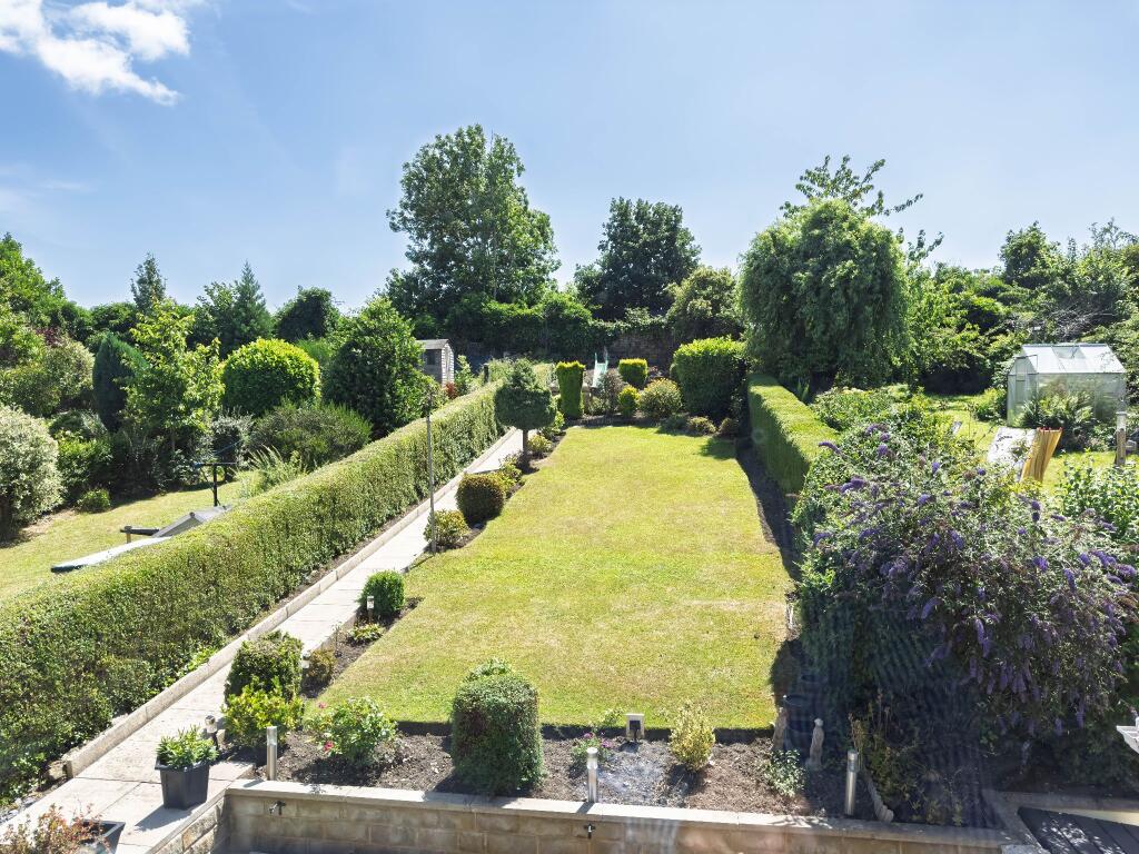 View of the garden from bedroom 2