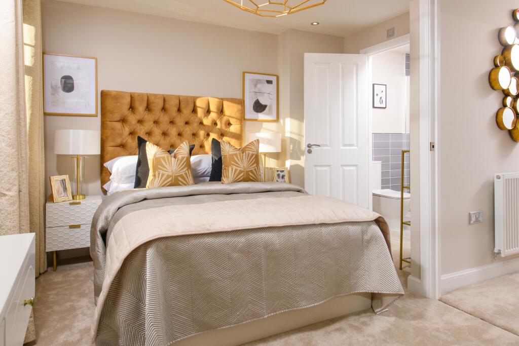 Internal image of master bedroom The Greenwood Gateford Manor