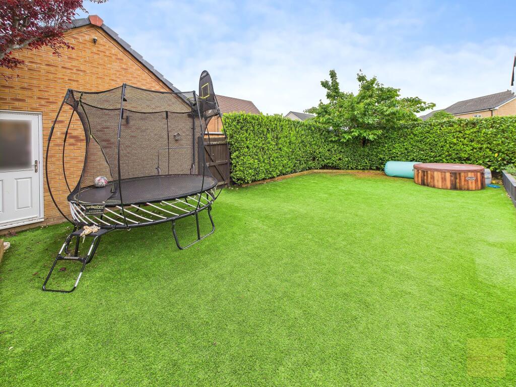 Lawn area in the garden