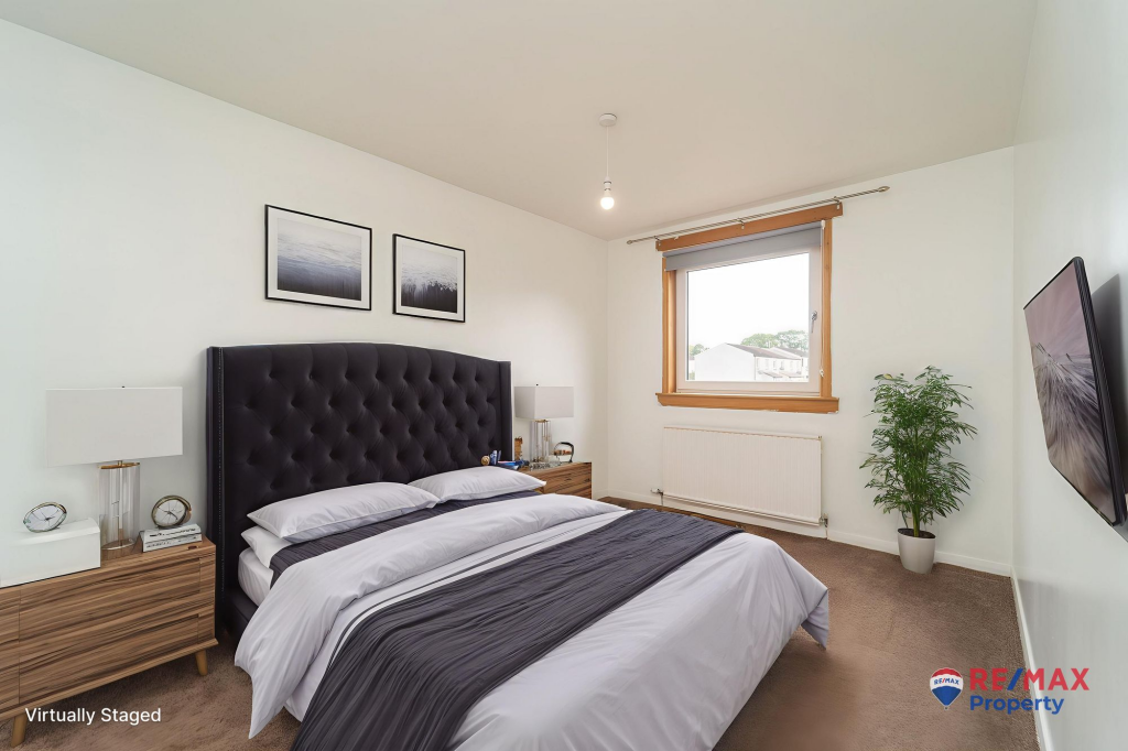 Virtually Staged Bedroom One