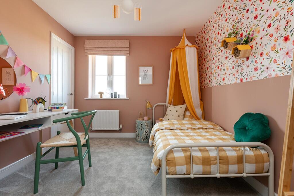 Bedroom four is a smaller double room or a spacious single