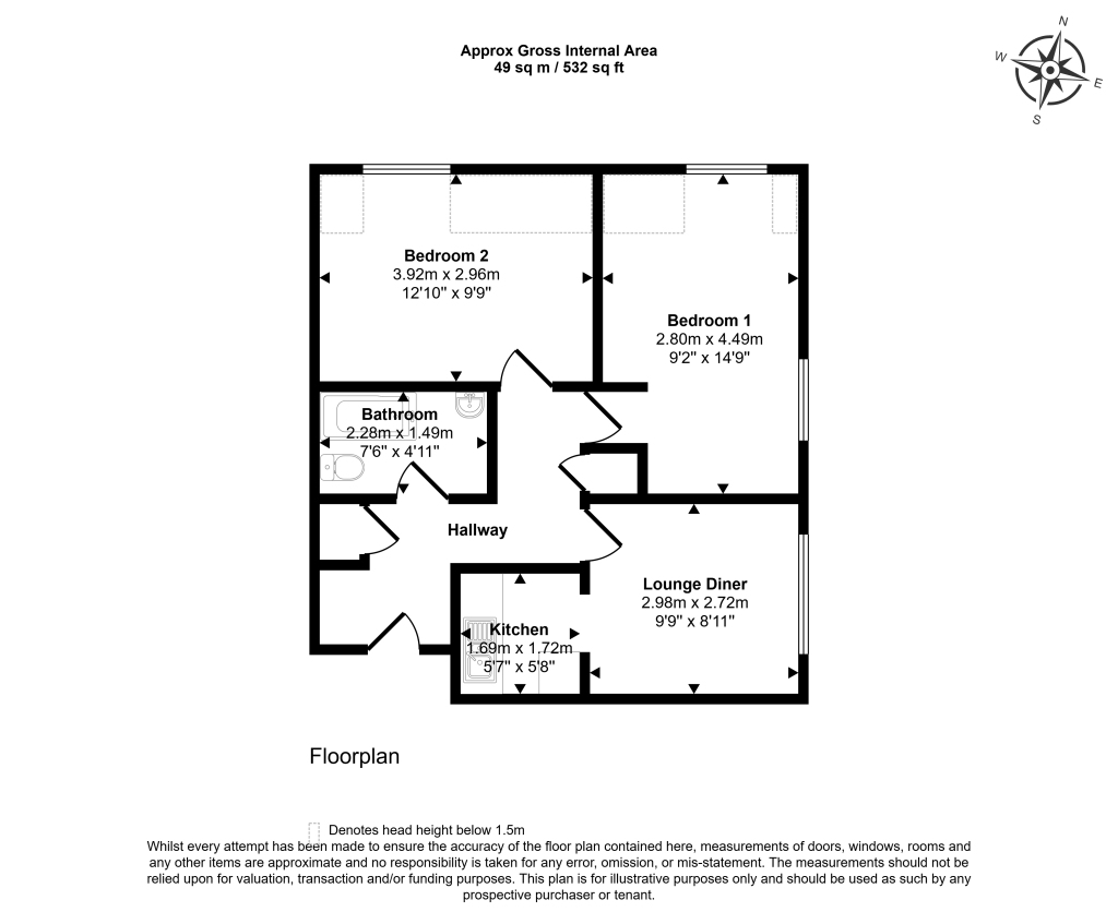 Flat 68, Quartercroft, Pyramid Close, Weston Favell, Northampton, NN3 8DP