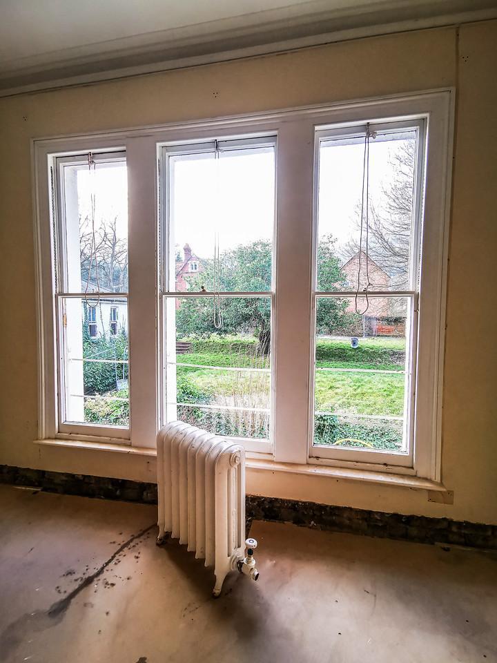 Garden and hill views