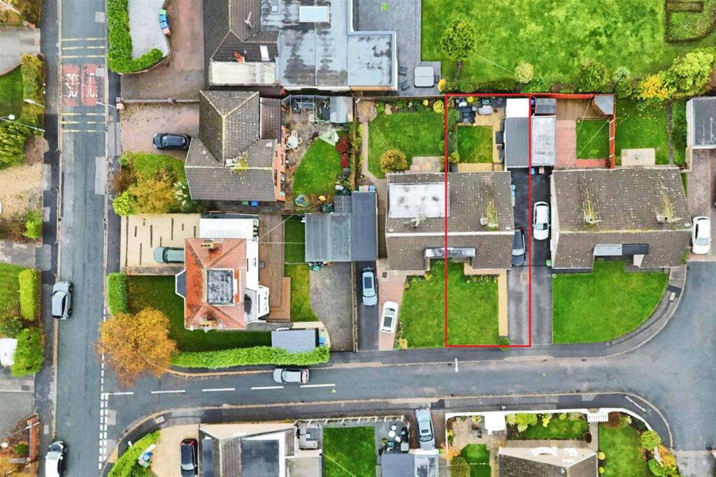 Aerial view of the property