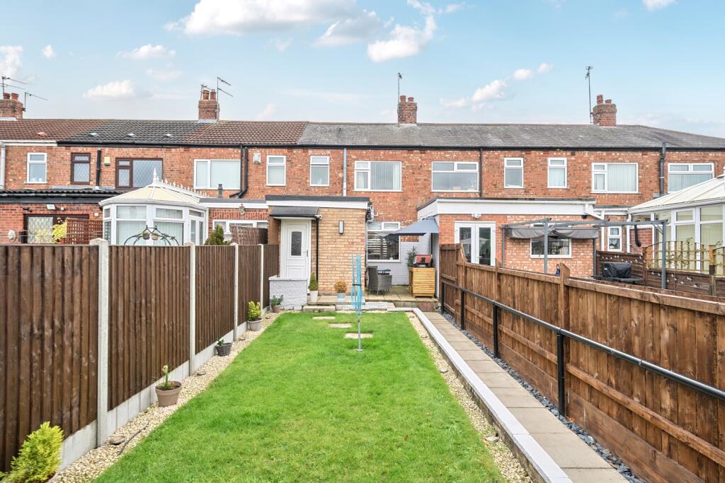 Back garden from seating area