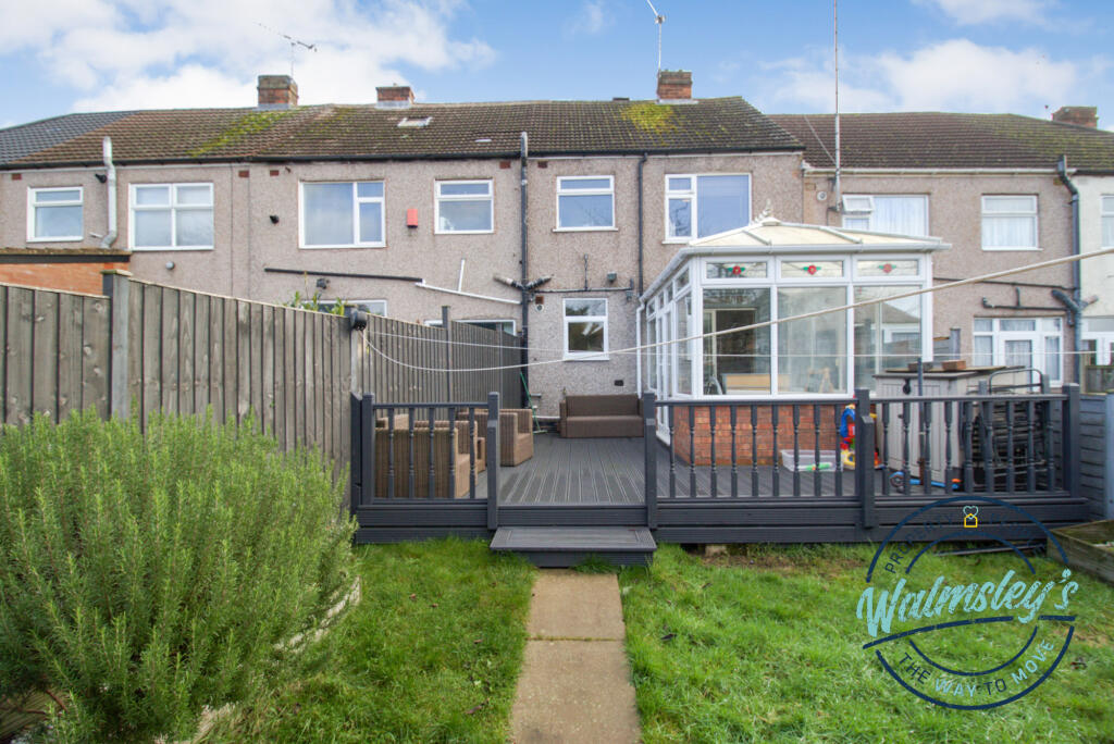 Rear gardens &amp; elevation