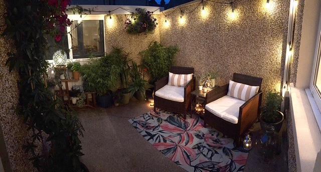 Courtyard Area at night