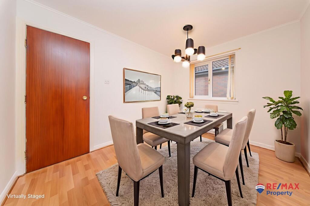 Virtually Staged Dining Room