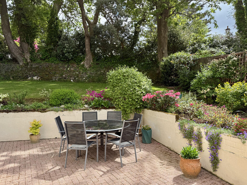 Large Patio off French Doors