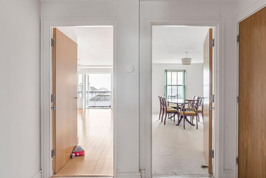 Living room and dining room