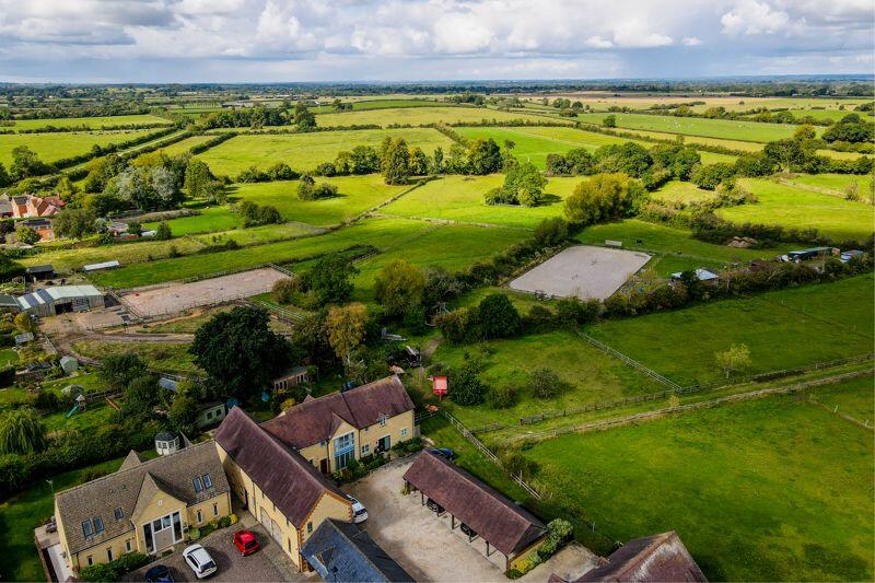 Aerial view from front