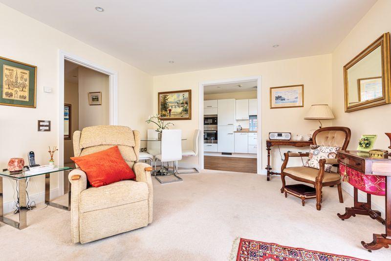 Living/dining room through to kitchen