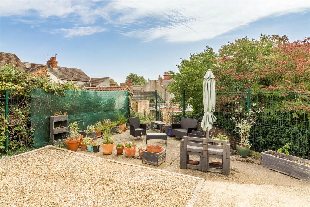 Residents have created a communal garden area