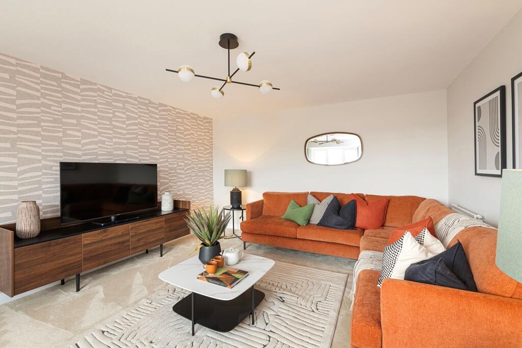 A bright and spacious lounge is the perfect place to spend time with the family