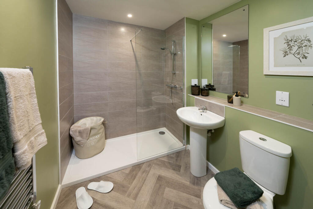 Typical shower room (2 bedroom apartment)