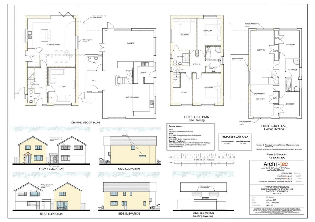 Proposed Plans and Elevations