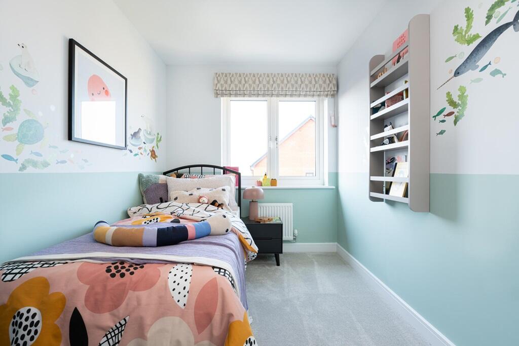 The single bedroom is the ideal room for a young child