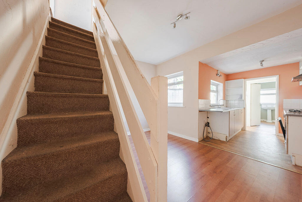 Stairs / dining / kitchen