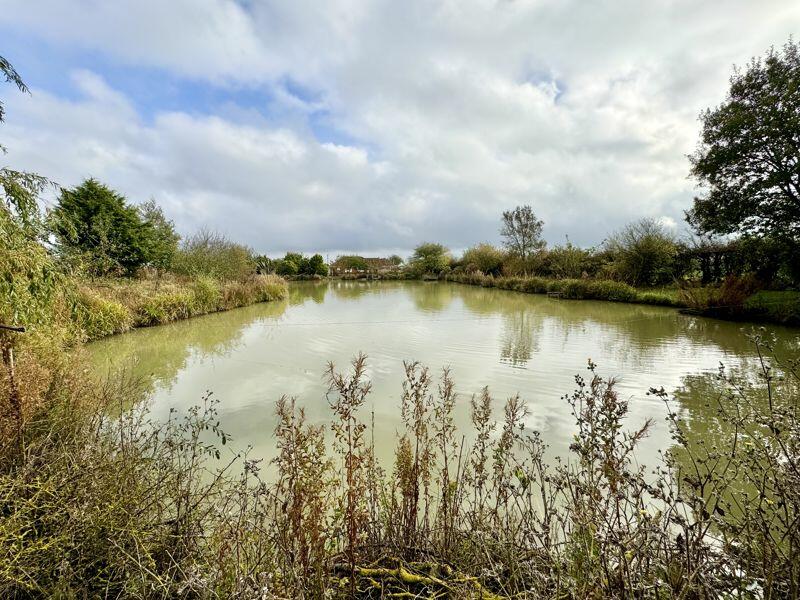 Fishing lake rear view
