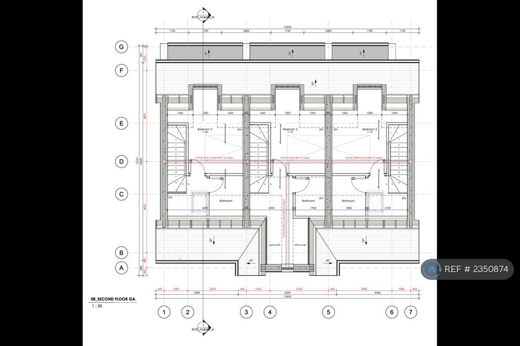 Second Floor Plan Plot 1 &amp; 2 &amp; 3 