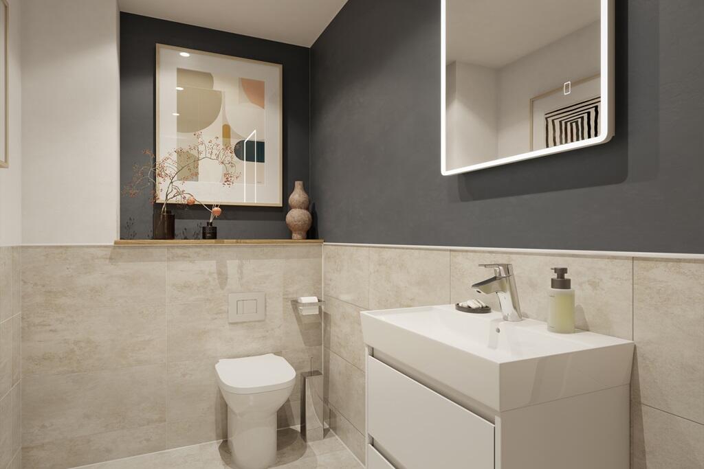 Convenient downstairs toilet