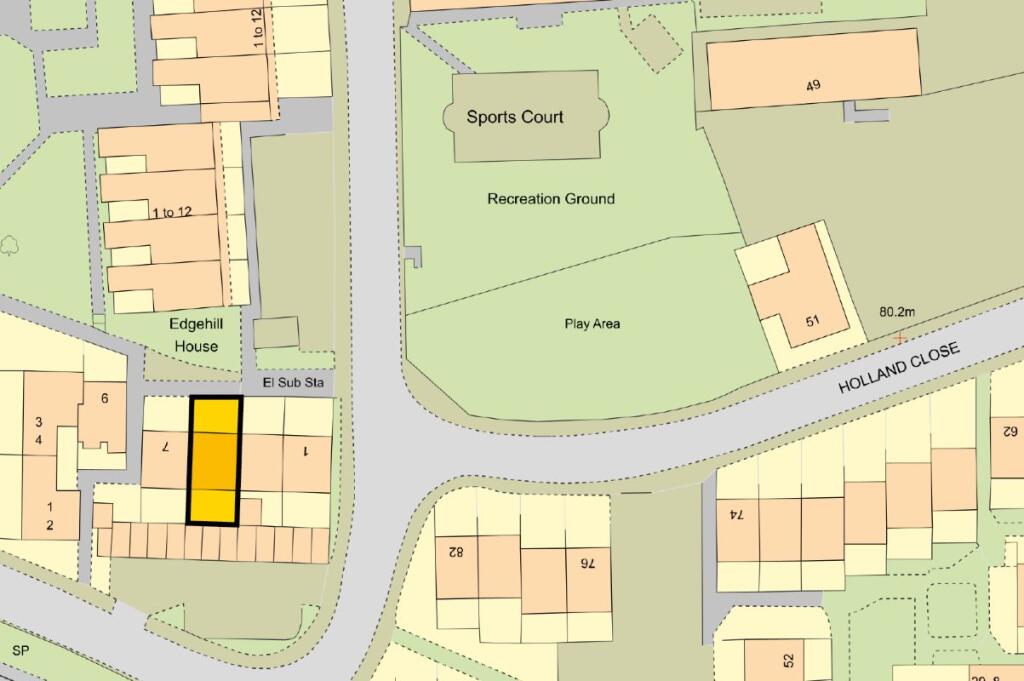 NOT TO SCALE FOR INFORMATION ONLY © ES100004608