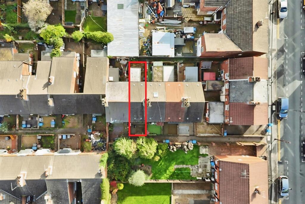 Aerial view of the property