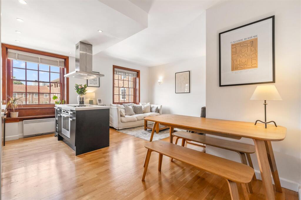 Kitchen, Dining, Living Area