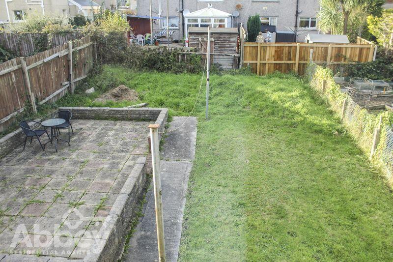 View of the rear garden from Bedroom ...