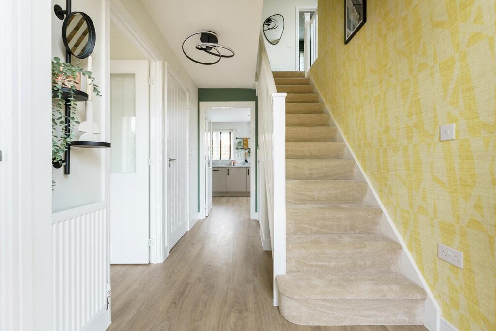 Large hall with handy storage areas